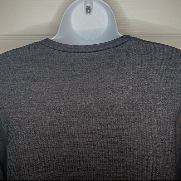 Modcloth More After Midnight Top Black Long Sleeve Sheer Polka Dot Sleeve M NWT - Picture 10 of 12